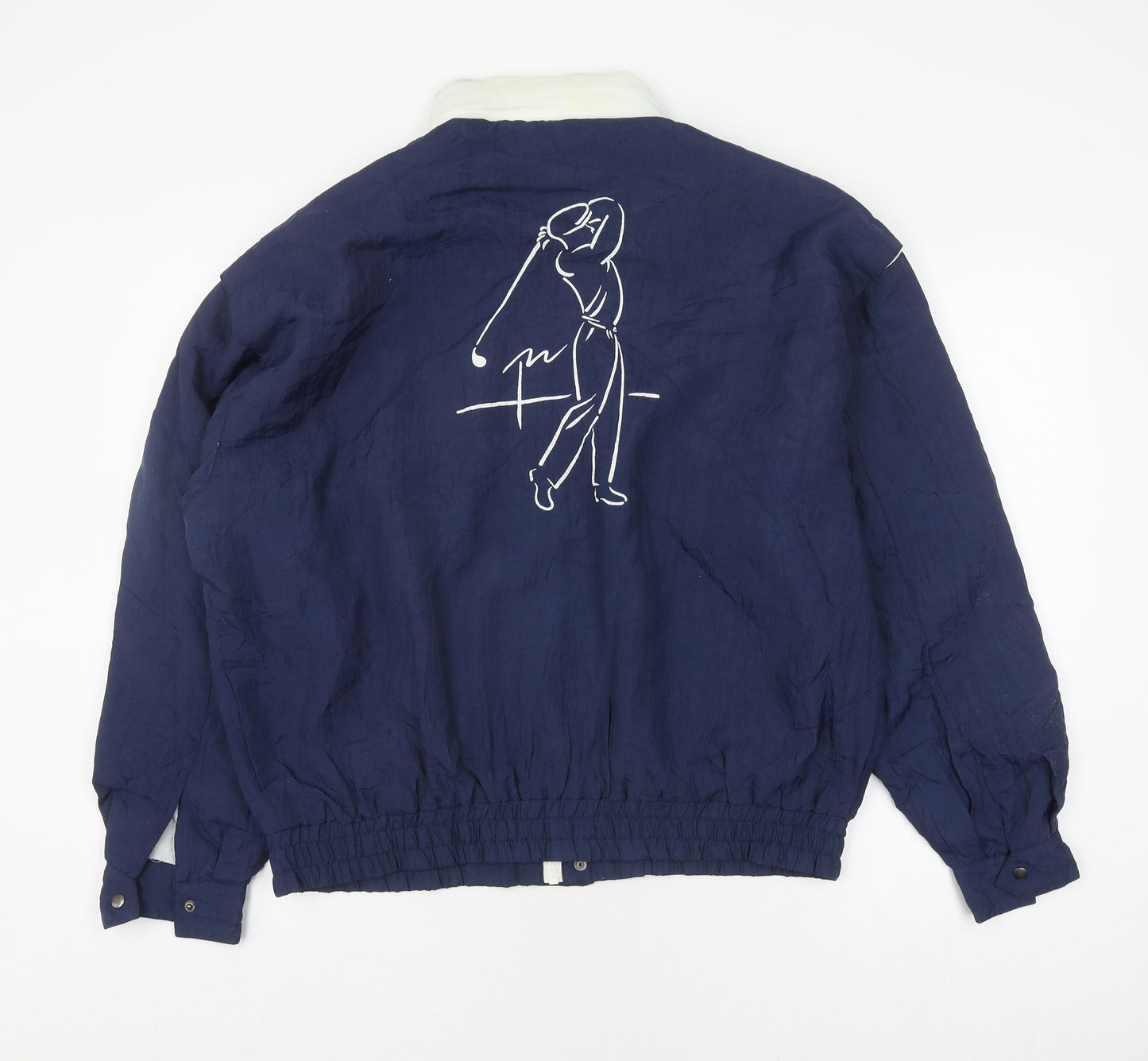 Dunhill Men's Blue Large Windbreaker Jacket