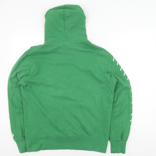 Superdry Men's Green Hooded Pullover Hoodie Size S