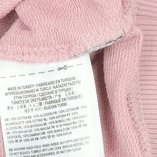 Vans Women's Pink Cotton Pullover Sweatshirt M
