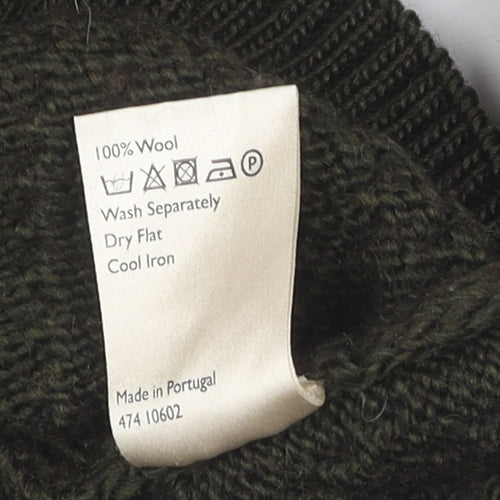 John Lewis & Co. Men’s Green Wool Pullover Jumper - M