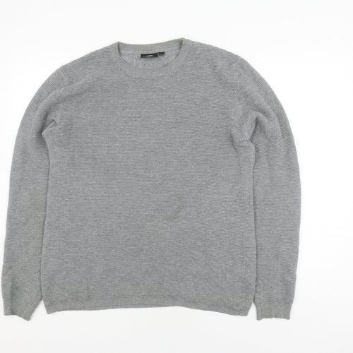 DR DENIM Men's Grey Pullover Jumper - Small, Casual