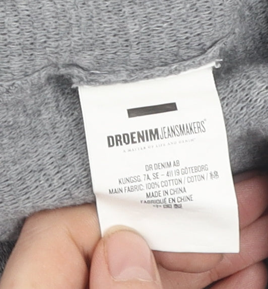 DR DENIM Men's Grey Pullover Jumper - Small, Casual