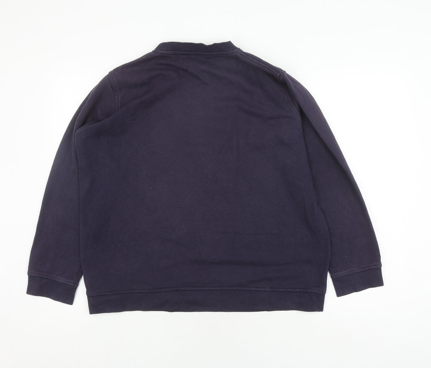 EWM Women's Blue Pullover Jumper L with Embroidery