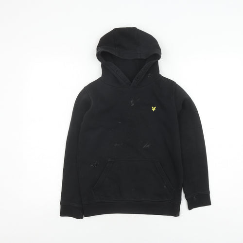 Lyle & Scott Men's Black Pullover Hoodie 9/10