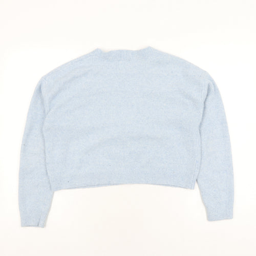 Disney Women's Blue V-Neck Cardigan M