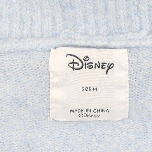 Disney Women's Blue V-Neck Cardigan M