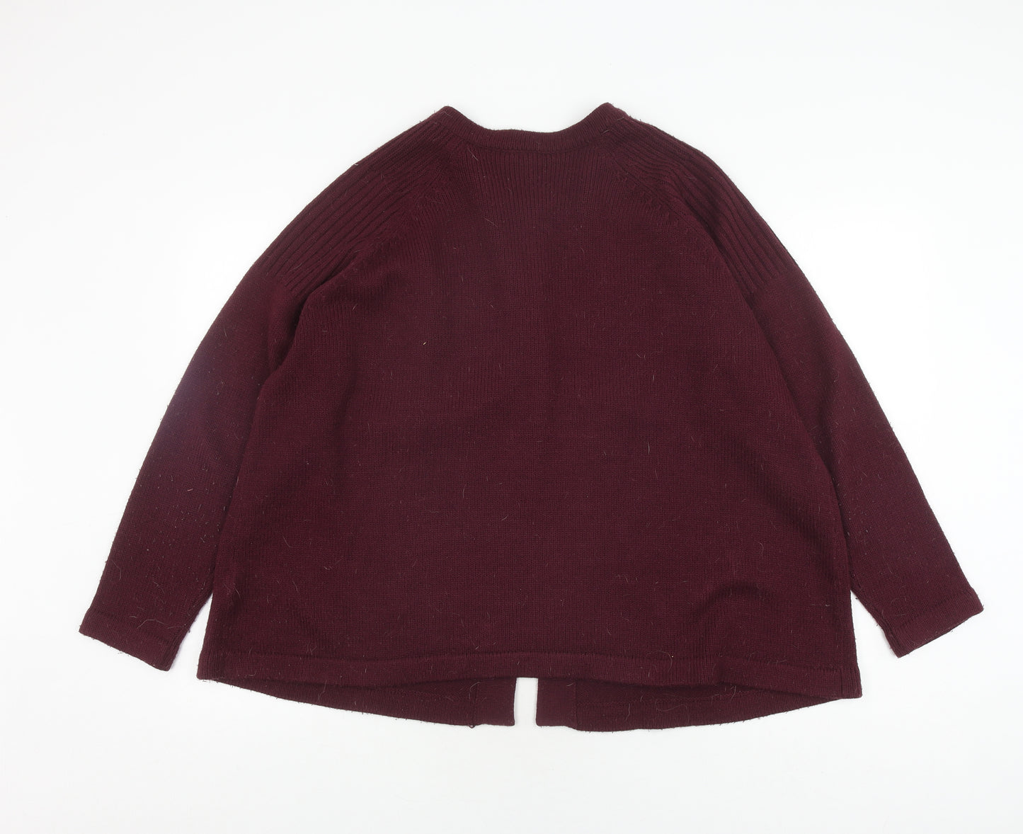 Anthology Women's Red Cardigan Size 20/22 - Casual Knit
