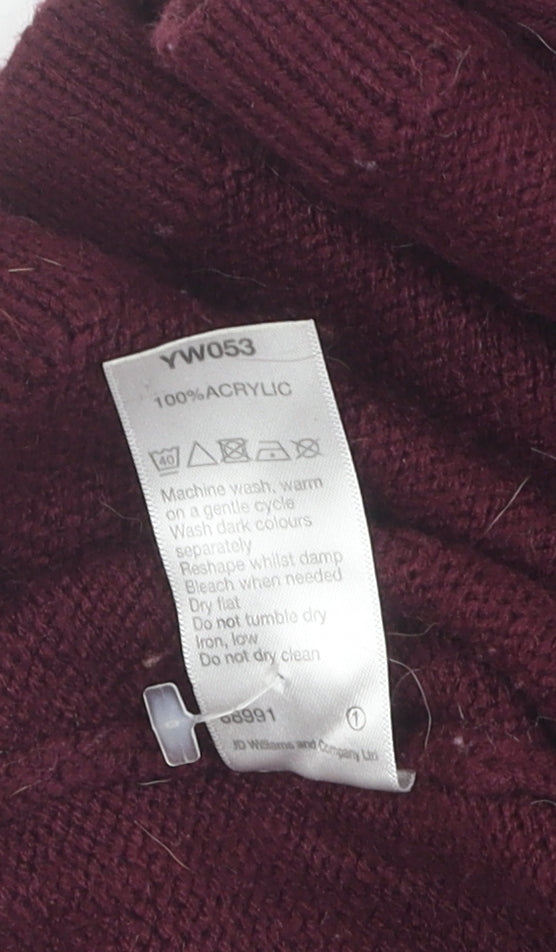 Anthology Women's Red Cardigan Size 20/22 - Casual Knit