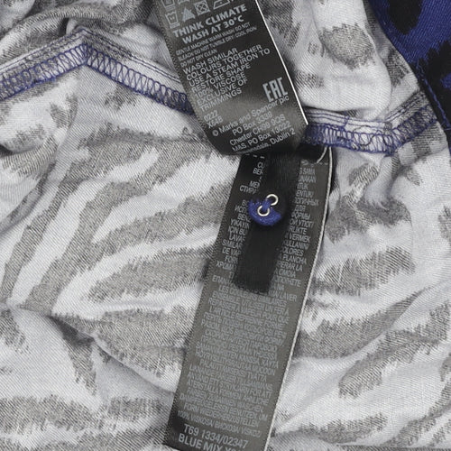 Marks and Spencer Women's Blue Print Dress Size 16