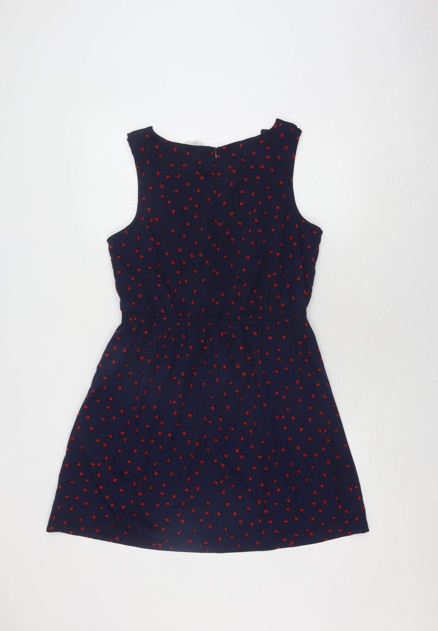 New Look Women’s Blue 12 A-Line Animal Print Dress