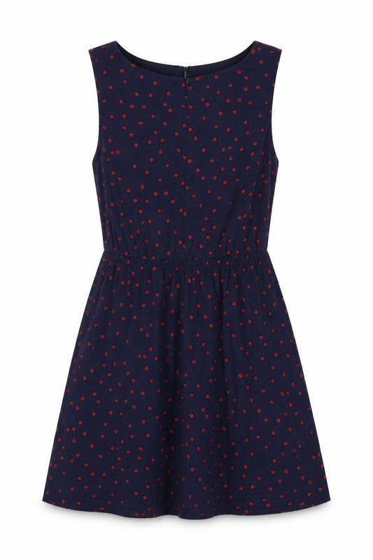 Front view of New Look Women’s Blue 12 A-Line Animal Print Dress