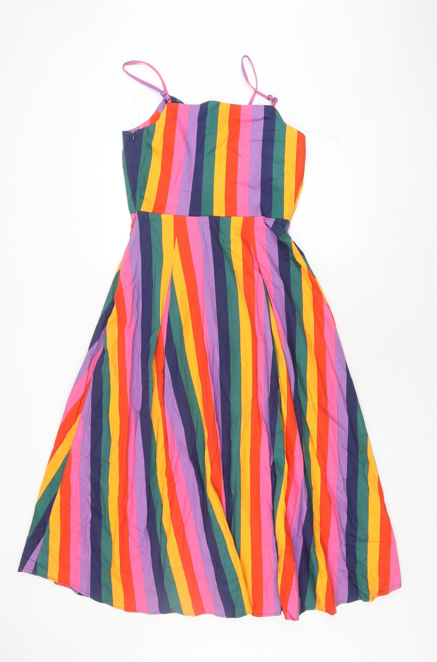 Bright and Beautiful Women's Strappy Multicoloured Dress, Size 10