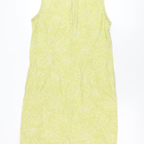 Pataloha Women’s Green Floral Dress, Size 8, Sleeveless