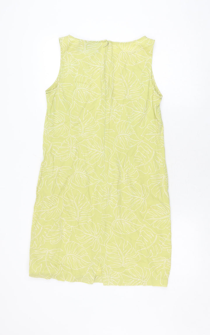 Pataloha Women’s Green Floral Dress, Size 8, Sleeveless