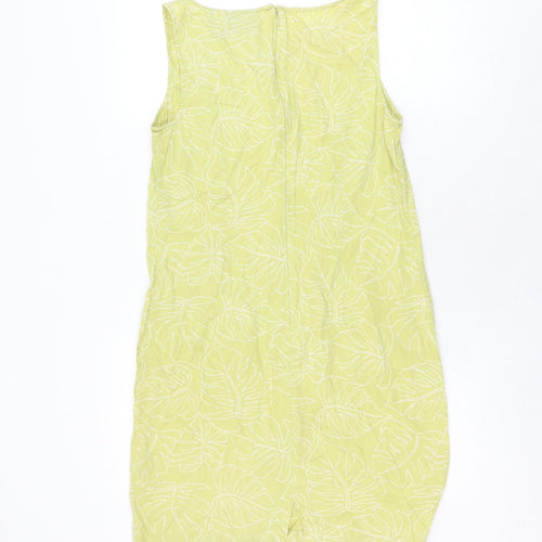 Pataloha Women’s Green Floral Dress, Size 8, Sleeveless