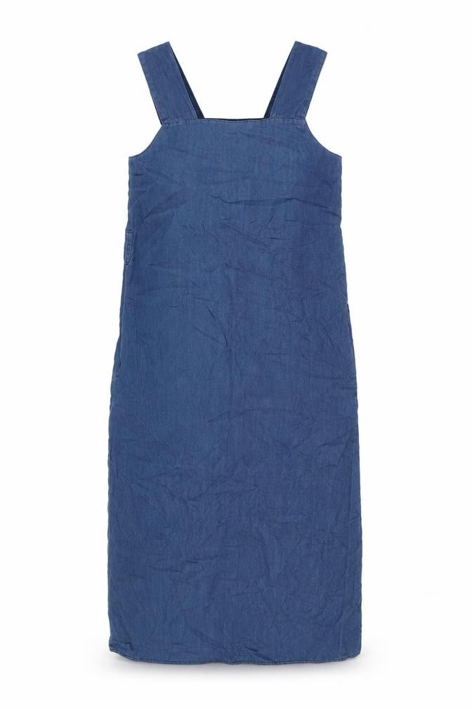ASOS Denim Pinafore Dress UK 8 Blue Casual