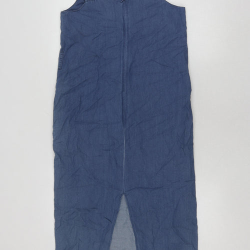 ASOS Denim Pinafore Dress UK 8 Blue Casual