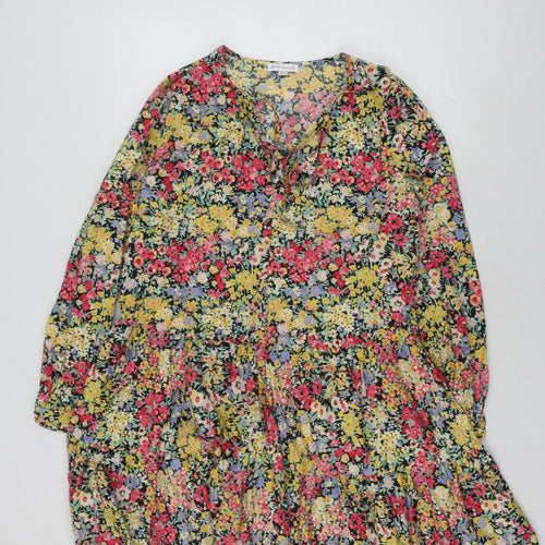 Warehouse Women's Floral Dress Size 10 Multicoloured