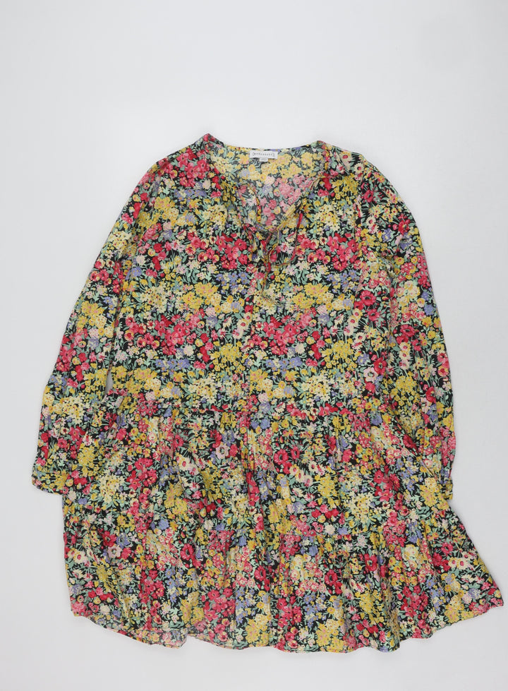 Warehouse Women's Floral Dress Size 10 Multicoloured