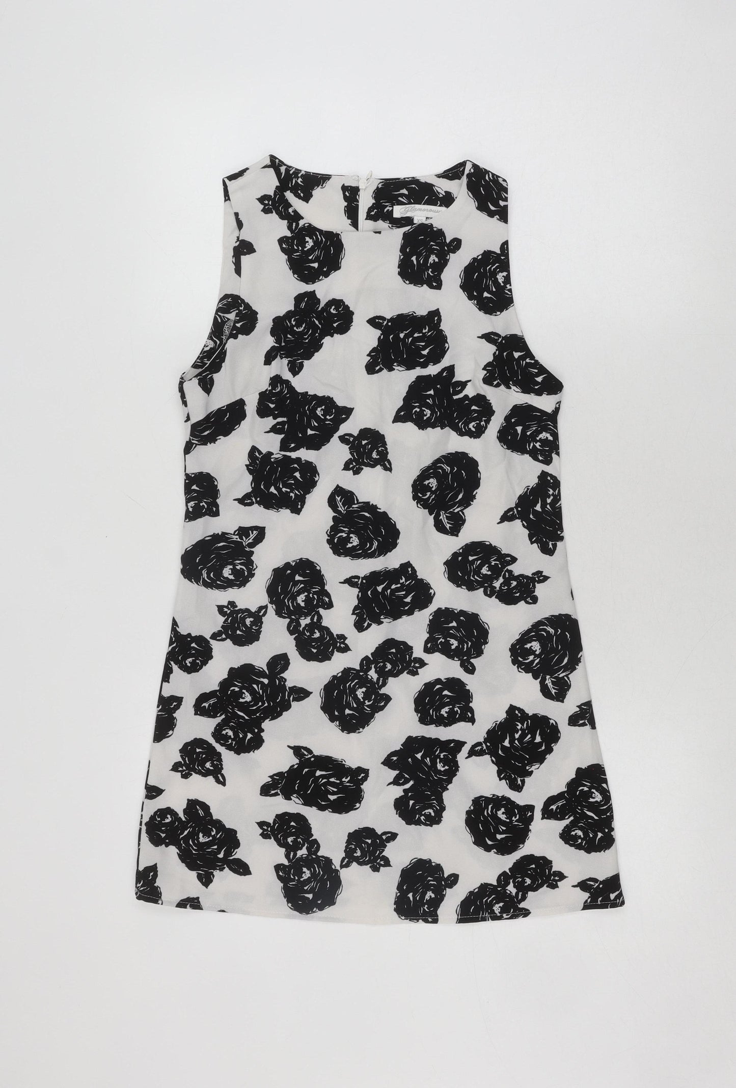 Glamorous XS Women’s Black White Floral Dress