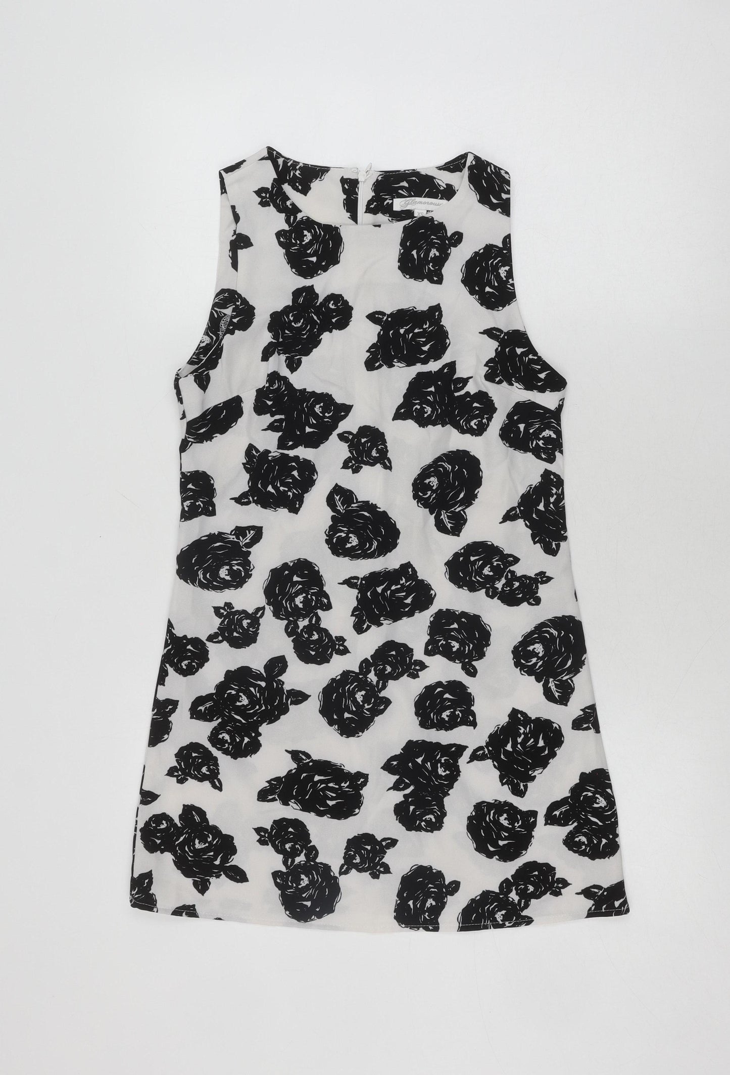 Glamorous XS Women’s Black White Floral Dress