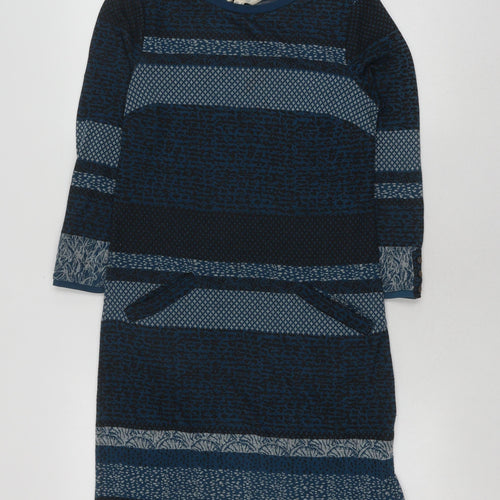 White Stuff Women's Blue Knit Dress Size 8