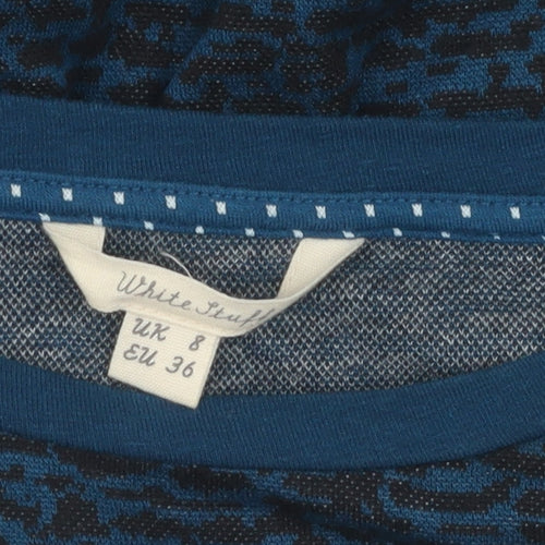 White Stuff Women's Blue Knit Dress Size 8