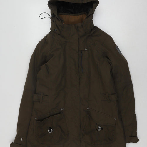 Skila Men's Green Parka Jacket, Regular Fit, Autumn/Winter