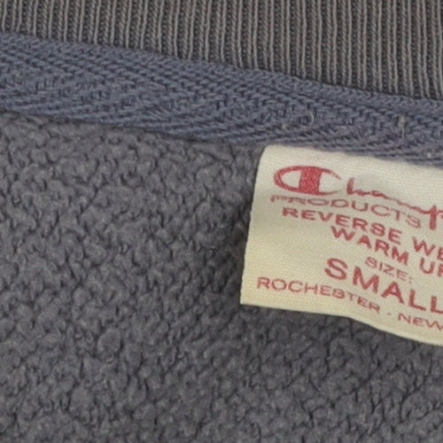 Champion Grey Pullover Sweatshirt, Unisex S, Logo Style
