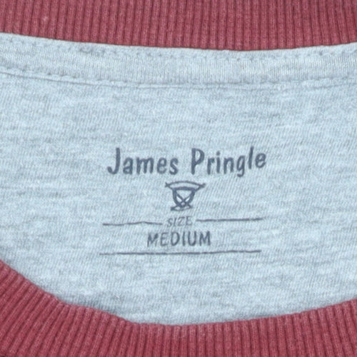 James Pringle Unisex Red Medium Cotton Pullover Sweatshirt