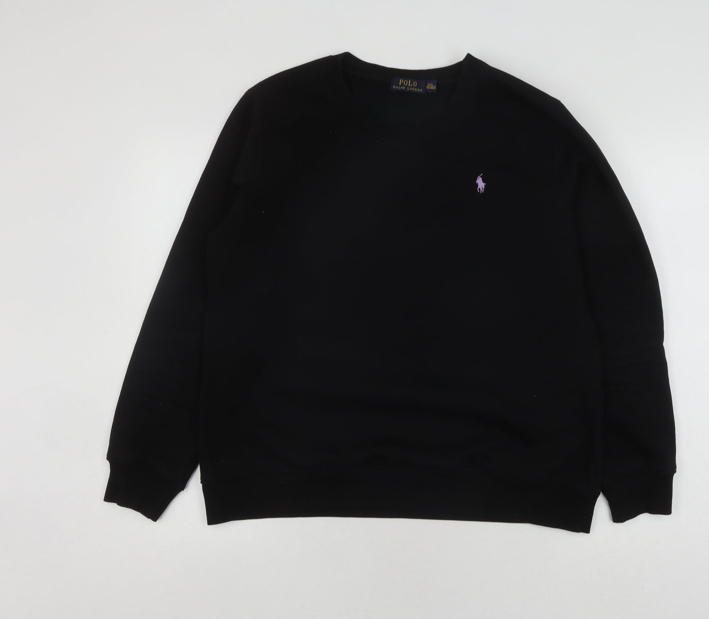 Ralph Lauren Black Pullover Sweatshirt, 2XL Unisex