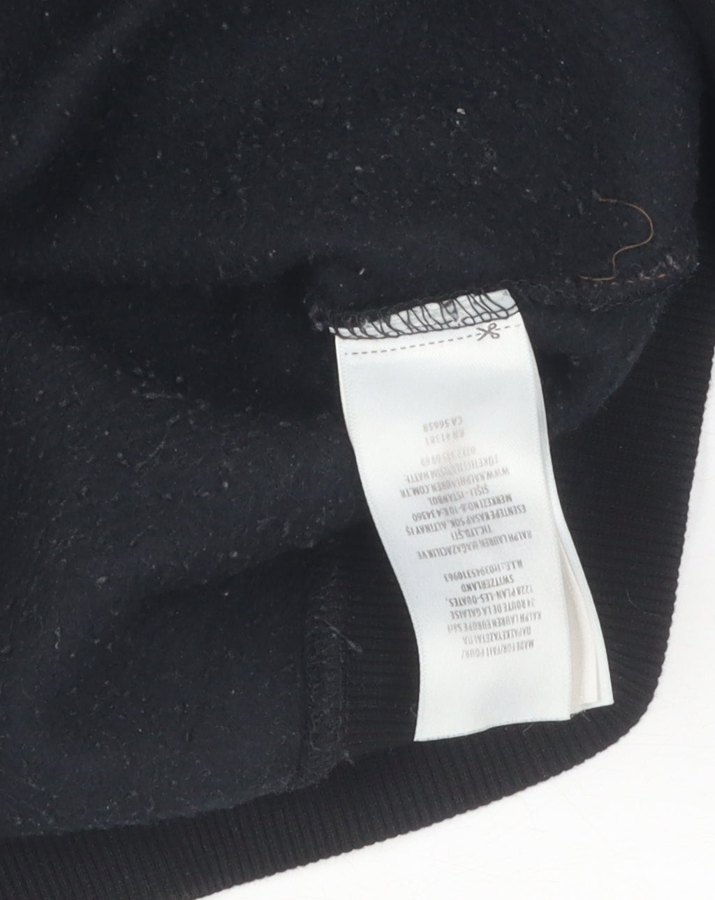Ralph Lauren Black Pullover Sweatshirt, 2XL Unisex