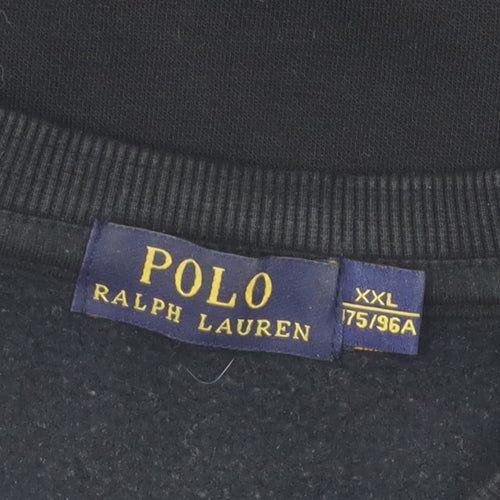Ralph Lauren Black Pullover Sweatshirt, 2XL Unisex