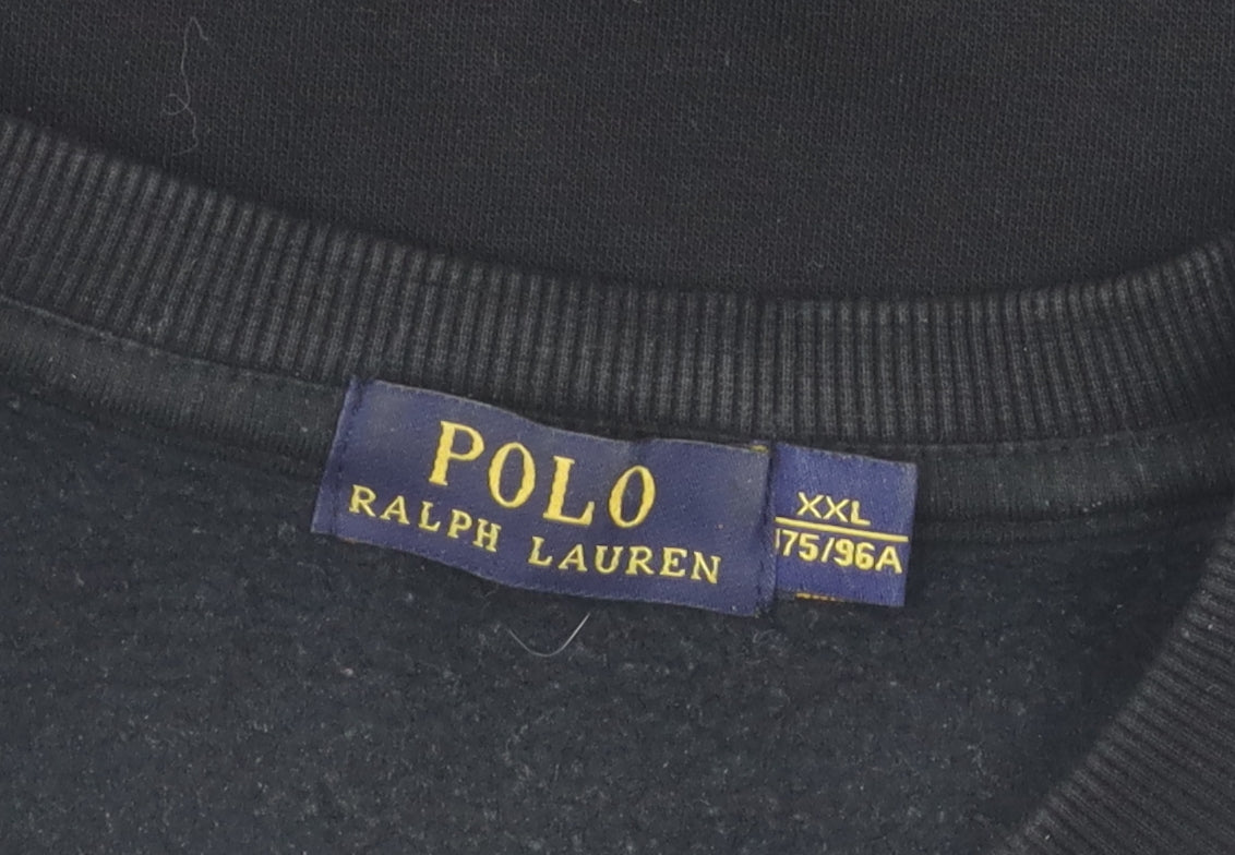 Ralph Lauren Black Pullover Sweatshirt, 2XL Unisex