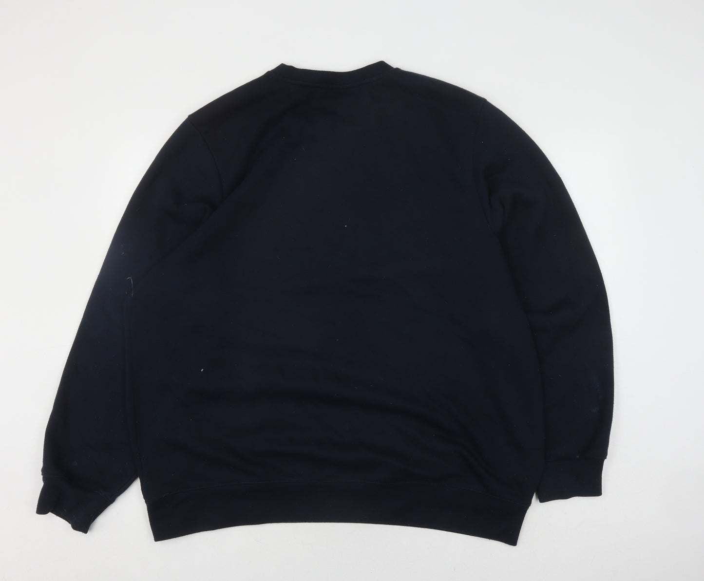 Slazenger Men's Black Crew Neck Pullover Sweatshirt 2XL