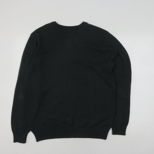 Maine New England Men's Black Medium Pullover Jumper