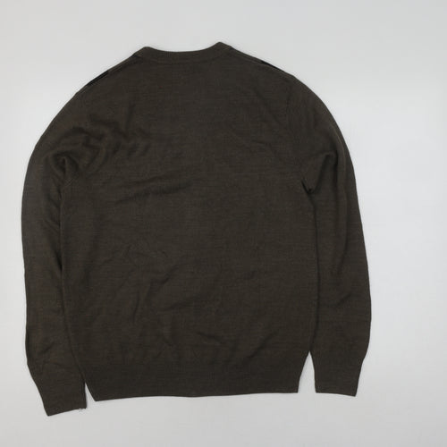 Dockers Men's Green Argyle Pullover Jumper