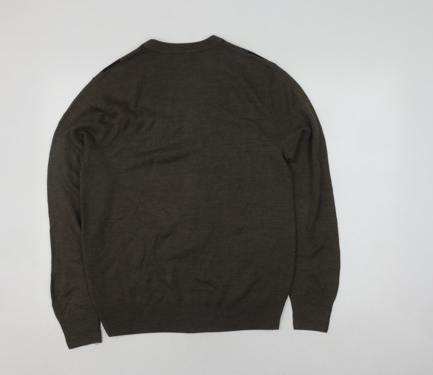 Dockers Men's Green Argyle Pullover Jumper
