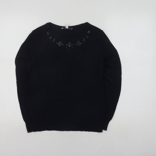 Fenn Wright Manson Women's Black Beaded Pullover, S