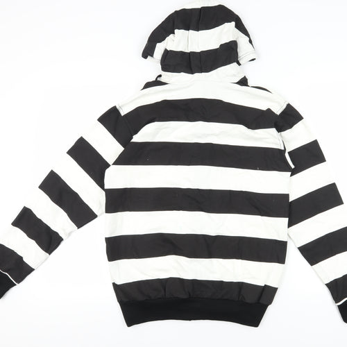 Stars & Stripes Men's Black & White Striped Hoodie S