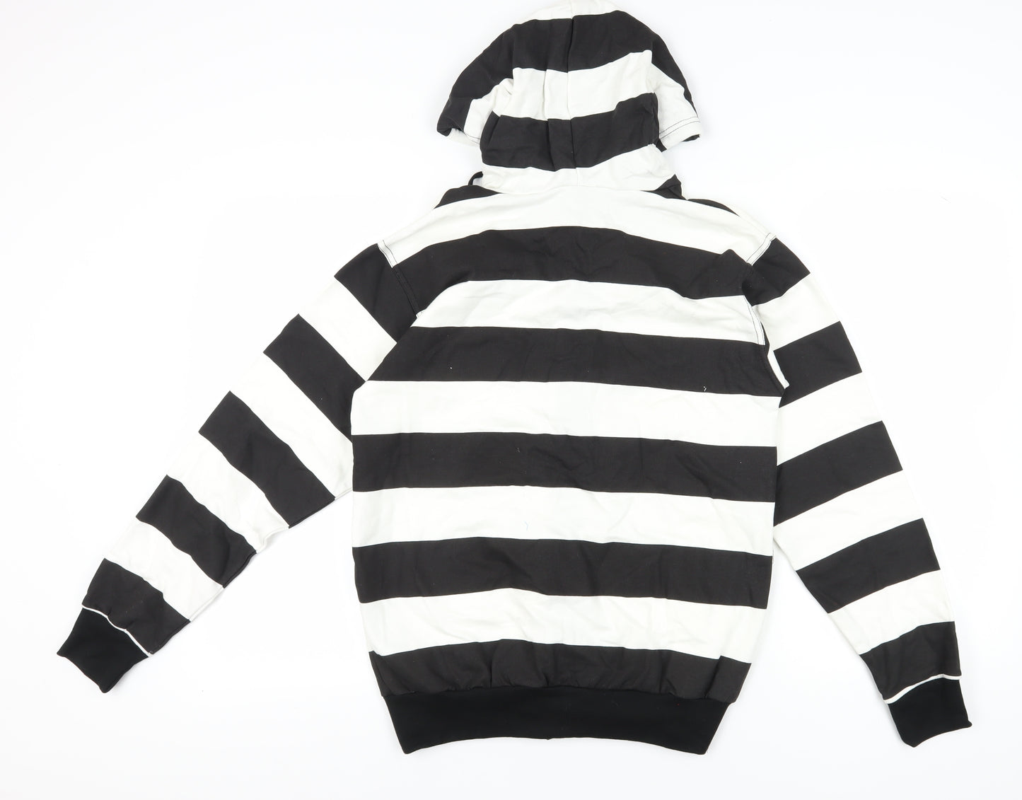Stars & Stripes Men's Black & White Striped Hoodie S