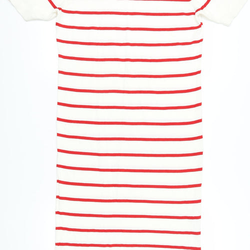 Dorothy Perkins Women's Red Striped Shift Dress L