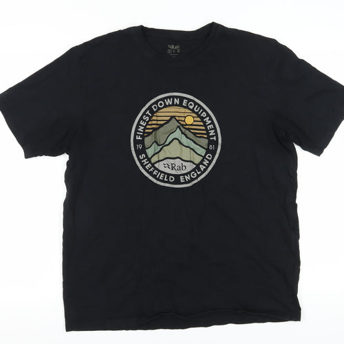 Rab Men's Black XL Graphic Nature T-Shirt
