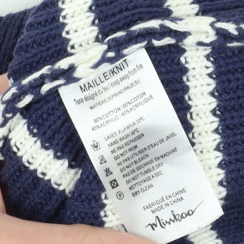 Misskoo Women's Blue Striped Cardigan M