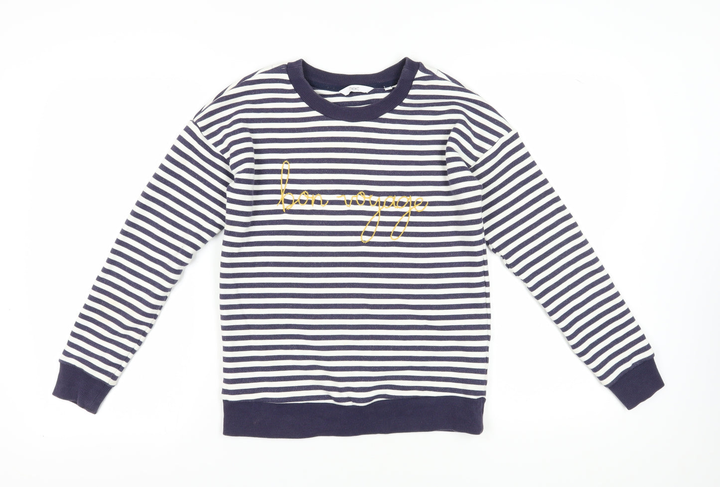Next Women's Multicoloured Striped Pullover Sweatshirt Size 6