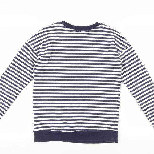 Next Women's Multicoloured Striped Pullover Sweatshirt Size 6