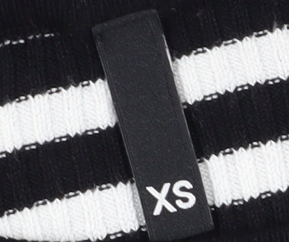H&M Women's Black Striped XS Pullover Jumper