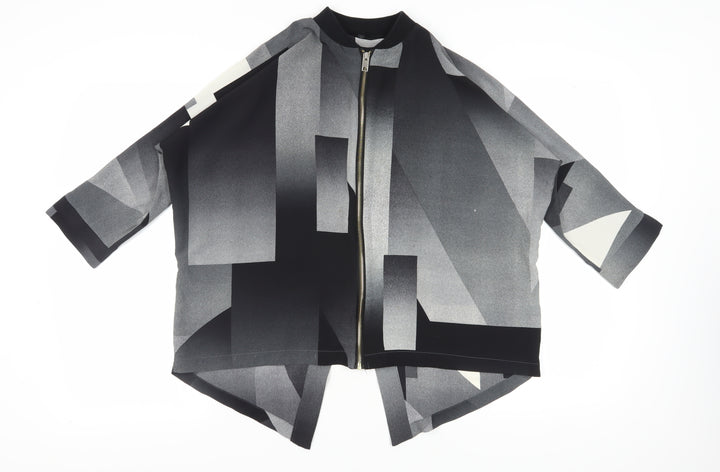 River Island Women's Geometric Zip Top Size 10