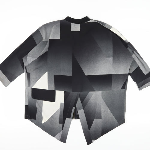 River Island Women's Geometric Zip Top Size 10