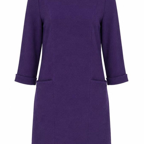Roman Women's Purple Knit Dress Size 10